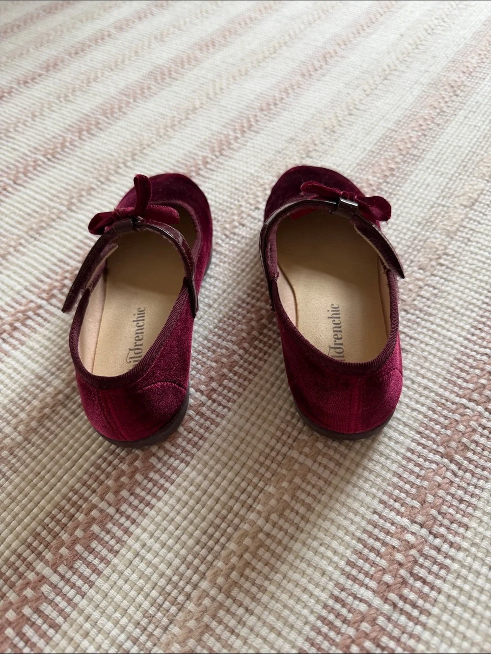 Children Chic Velvet Mary Jane Shoes